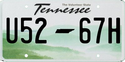 TN license plate U5267H