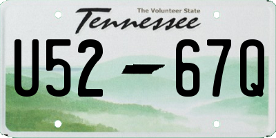 TN license plate U5267Q