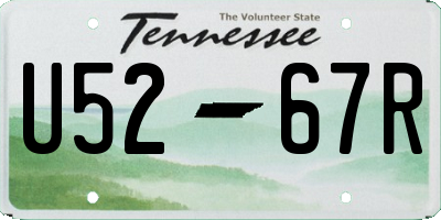 TN license plate U5267R