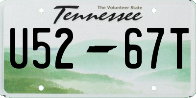TN license plate U5267T