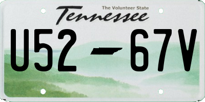 TN license plate U5267V