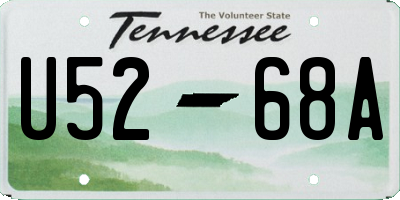 TN license plate U5268A