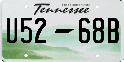 TN license plate U5268B