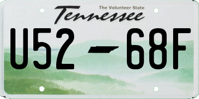 TN license plate U5268F