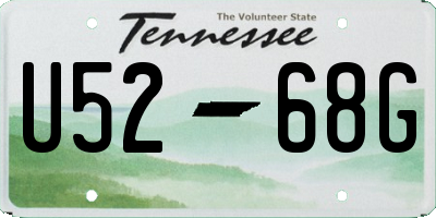 TN license plate U5268G