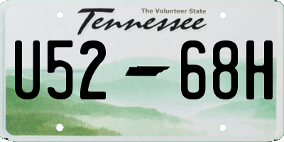 TN license plate U5268H
