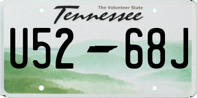 TN license plate U5268J