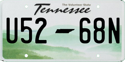 TN license plate U5268N