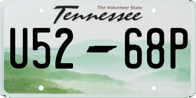 TN license plate U5268P