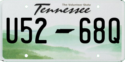 TN license plate U5268Q