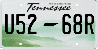 TN license plate U5268R