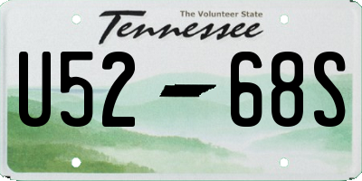 TN license plate U5268S