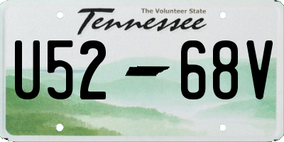 TN license plate U5268V