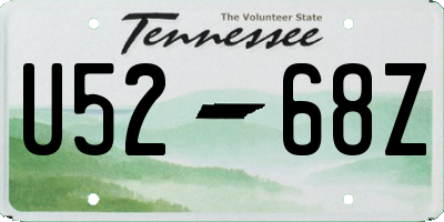 TN license plate U5268Z