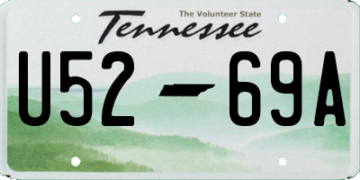 TN license plate U5269A