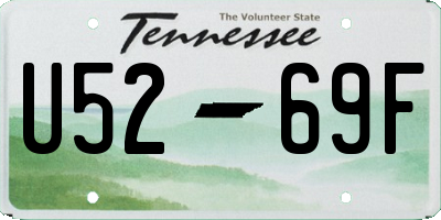TN license plate U5269F