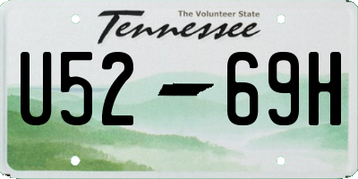 TN license plate U5269H