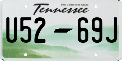 TN license plate U5269J