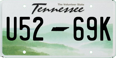TN license plate U5269K
