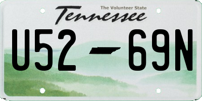 TN license plate U5269N