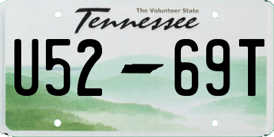 TN license plate U5269T