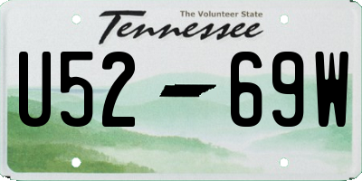 TN license plate U5269W