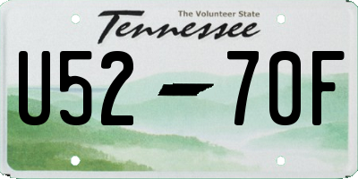TN license plate U5270F