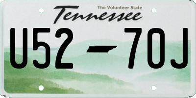 TN license plate U5270J