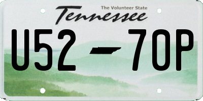 TN license plate U5270P