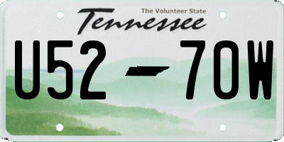 TN license plate U5270W