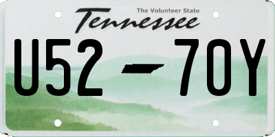 TN license plate U5270Y