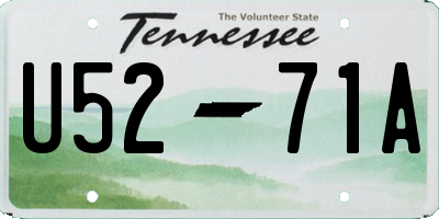 TN license plate U5271A