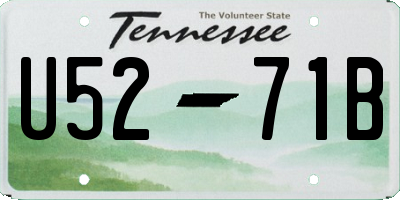 TN license plate U5271B