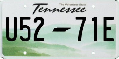 TN license plate U5271E