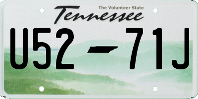 TN license plate U5271J