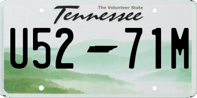 TN license plate U5271M