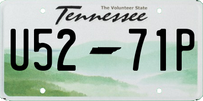 TN license plate U5271P