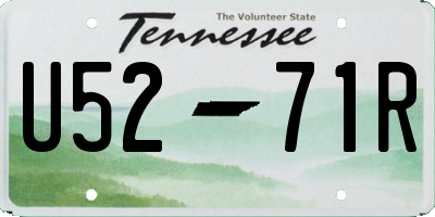 TN license plate U5271R