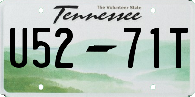 TN license plate U5271T