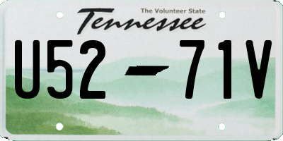 TN license plate U5271V