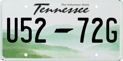 TN license plate U5272G