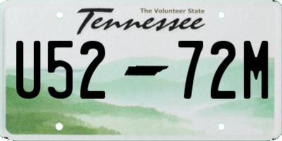 TN license plate U5272M