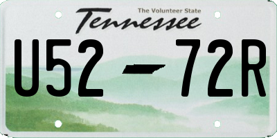 TN license plate U5272R
