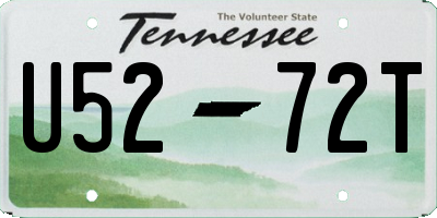 TN license plate U5272T
