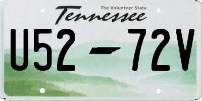 TN license plate U5272V