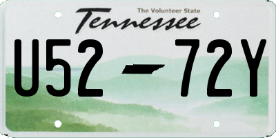 TN license plate U5272Y
