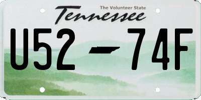 TN license plate U5274F