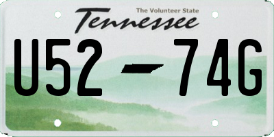 TN license plate U5274G