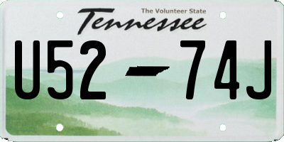 TN license plate U5274J