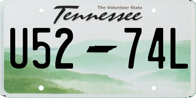 TN license plate U5274L